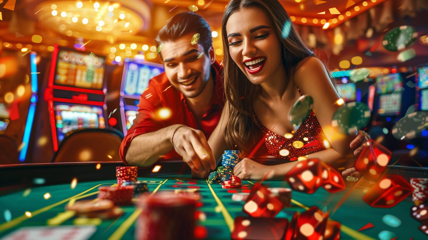 Wild77 kasino online live dealer tampilan meja baccarat dan roulette